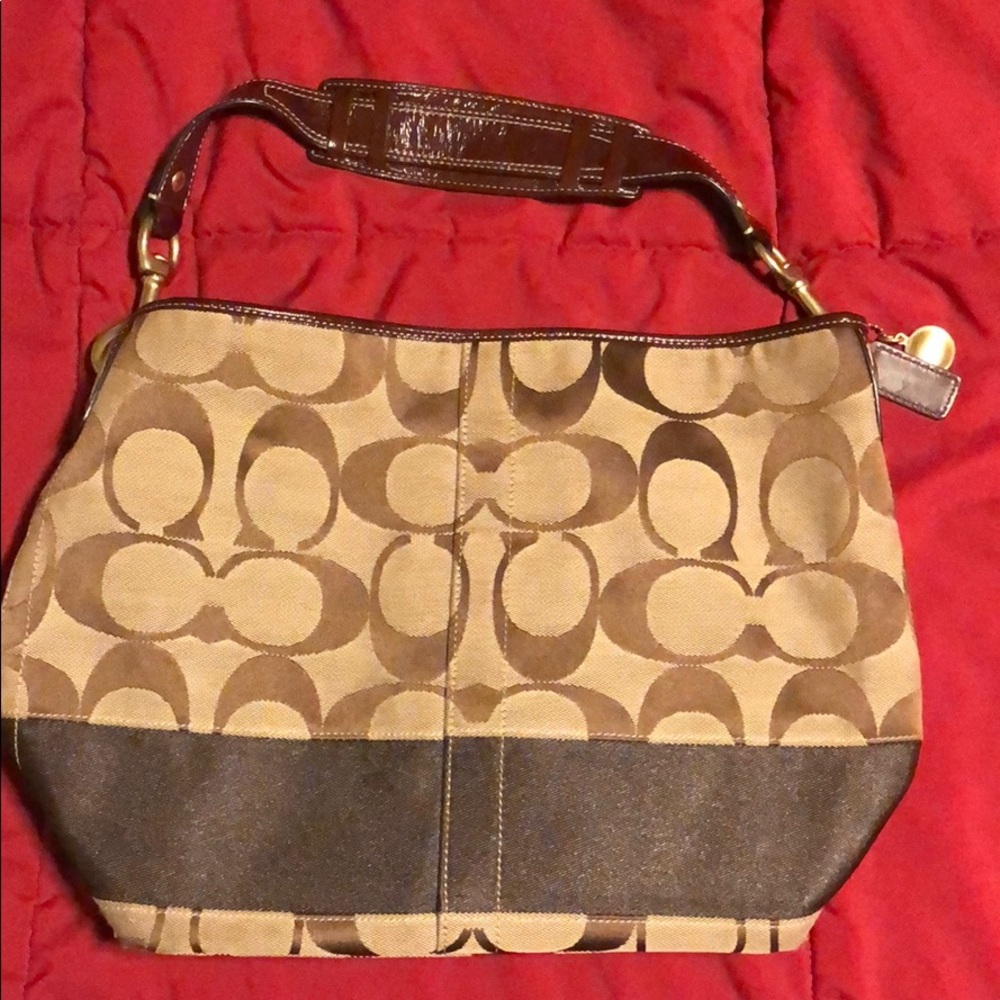Brown Shoulder Coach Purse